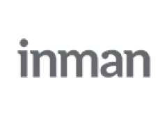 Inman Realty logo in grayscale on a transparent background.