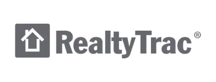 RealtyTrac logo in grayscale.