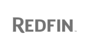Redfin logo on a white background.